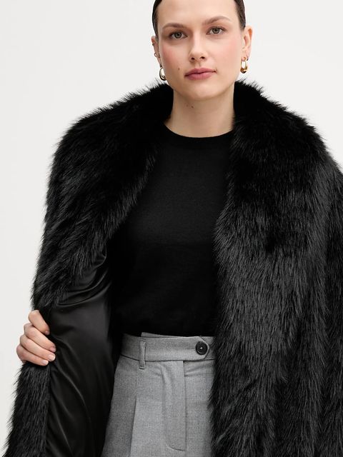 Sandro Ferrone płaszcz kolor czarny S15YBFGENNY