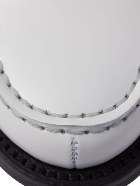 Prada brushed leather loafers - White