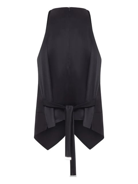 Max Mara wrap-neck wool waistcoat - Black - zdjęcie produktu nr 2