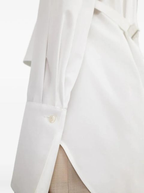 WARDROBE.NYC layered buckle-strap blouse - White