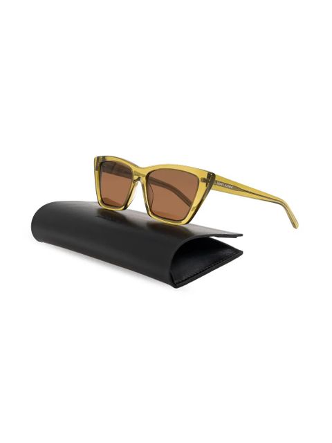 Saint Laurent Eyewear rectangle-frame sunglasses - Green
