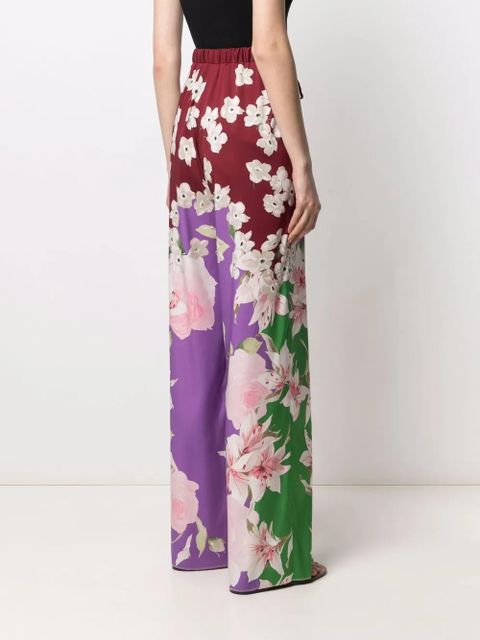 Valentino Garavani floral-print trousers - Red