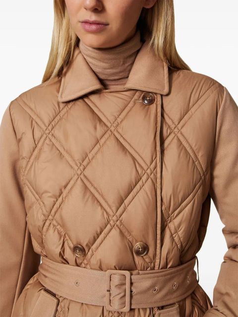 TWINSET double-breasted quilted puffer jacket - Neutrals