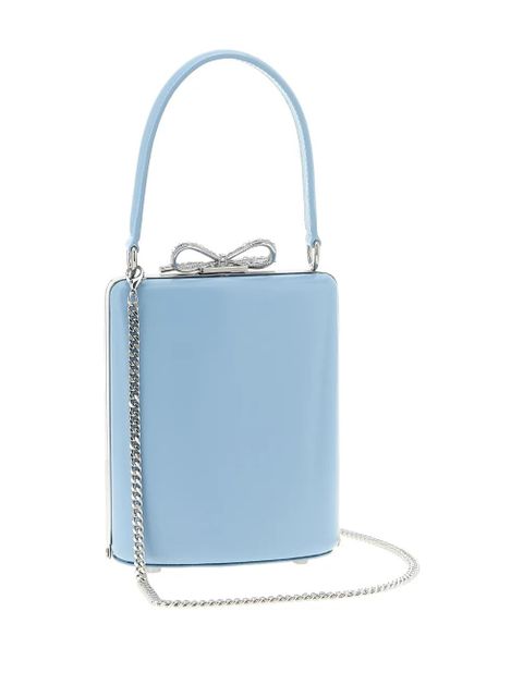 Self-Portrait rhinestone-bow tote bag - Blue - zdjęcie produktu nr 2