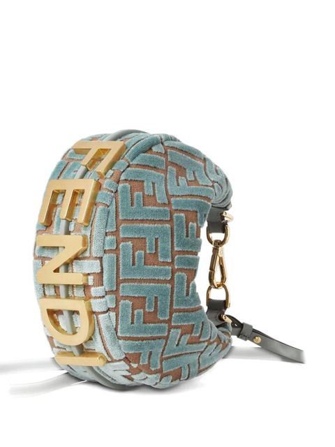 FENDI mini Fendigraphy jacquard shoulder bag - Green - zdjęcie produktu nr 1
