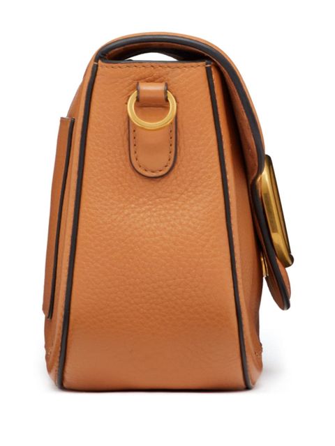 Valentino Garavani Alltime leather shoulder bag - Brown