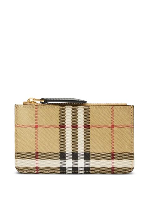 Burberry Vintage Check zipped wallet - Neutrals - zdjęcie produktu nr 1