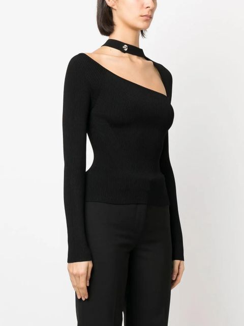 Simkhai cut-out detail knitted top - Black