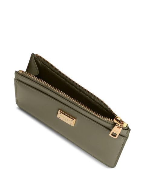 Dolce & Gabbana logo-plaque wallet - Green