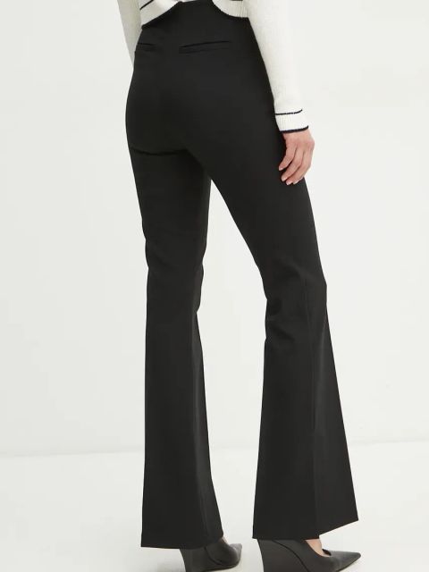 Marciano Guess spodnie SELENA damskie kolor czarny dzwony high waist 4BGB19 8502Z