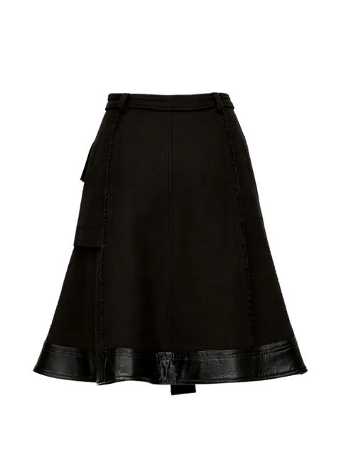 3.1 Phillip Lim double-layer belted cargo midi skirt - Black - zdjęcie produktu nr 2