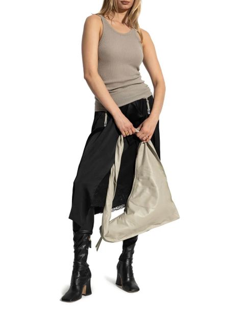 LEMAIRE ribbed suspender top - Neutrals