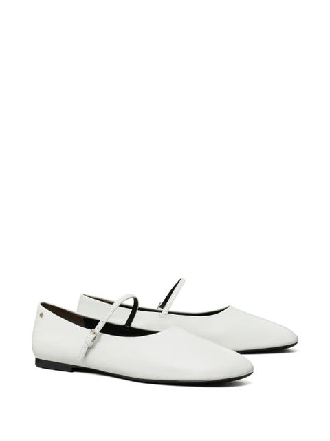 Tory Burch leather ballet flats - White