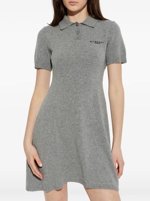Givenchy polo-collar mini dress - Grey
