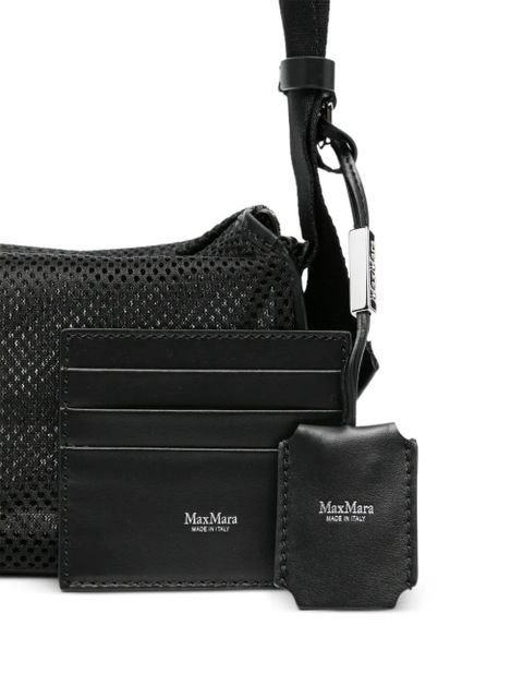 Max Mara perforated shoulder bag - Black