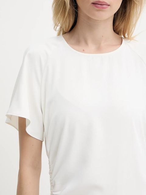 Samsoe Samsoe sukienka SAALBERO kolor beżowy maxi prosta F25200100