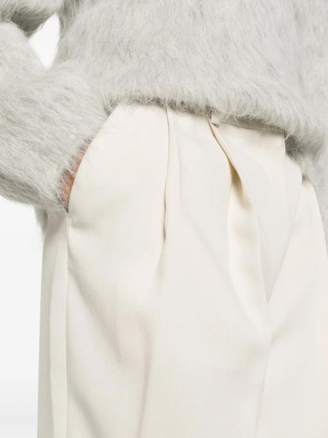 TOTEME double-pleated tailored trousers - Neutrals