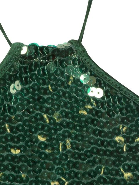 Oséree Marylin sequin tie top - Green