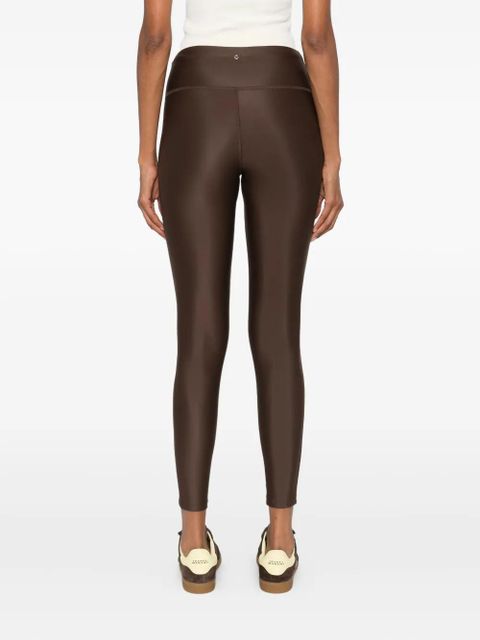 Maje high-waisted leggings - Brown