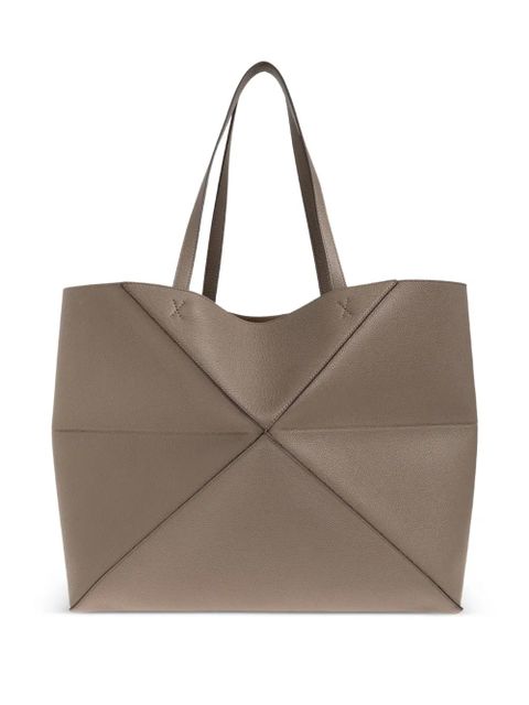 LOEWE medium Puzzle Fold tote bag - Brown