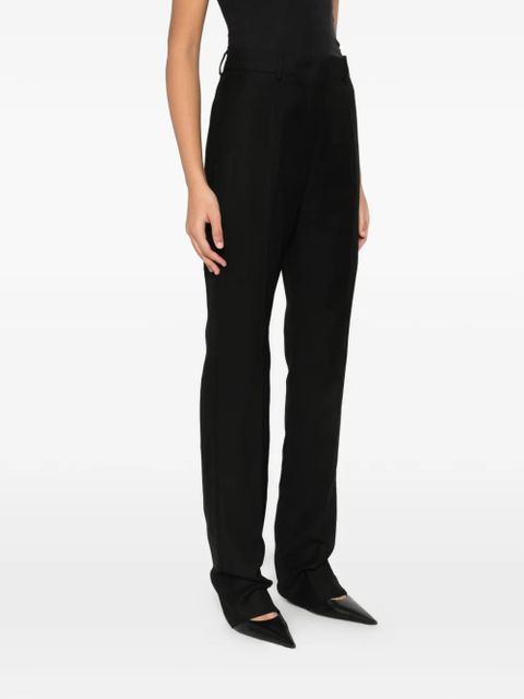 Sportmax Front-pleat trousers - Black