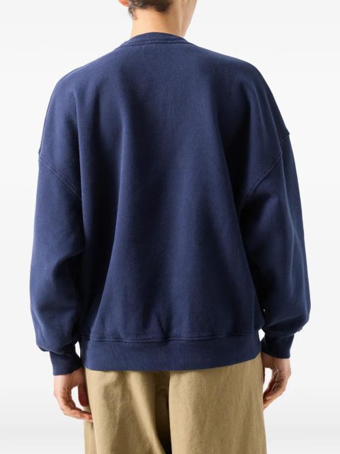 American Vintage Plizzy long-sleeve sweatshirt - Blue