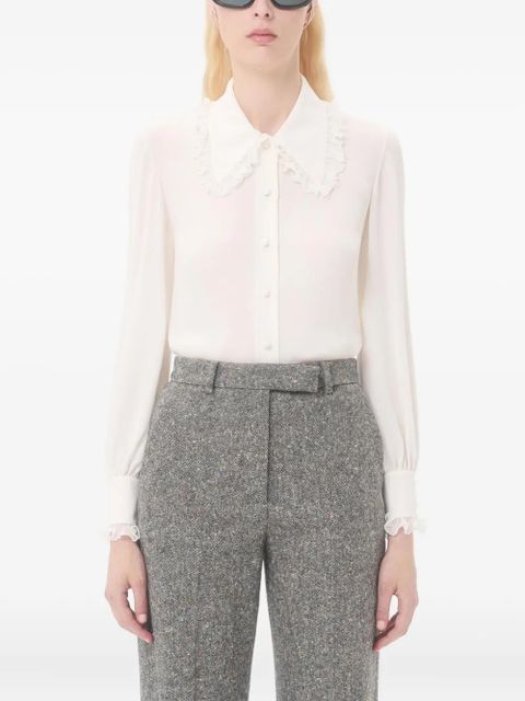 Valentino Garavani crepe-de-chine shirt - White