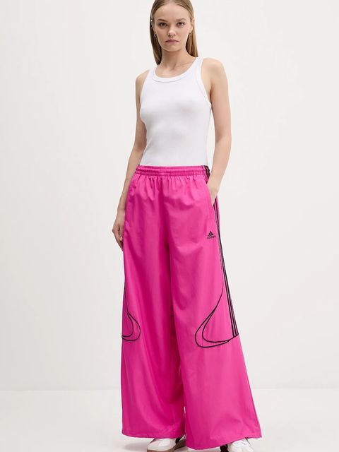 adidas Originals spodnie dresowe Teamgeist damskie kolor różowy z aplikacją JV7481 - zdjęcie produktu nr 2