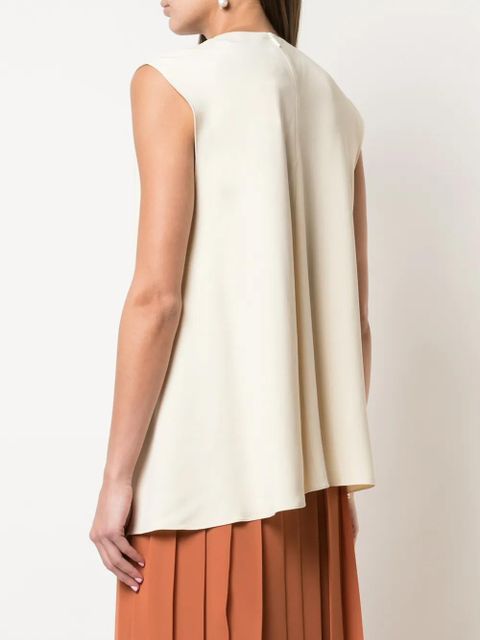 The Row sleeveless flared blouse - White
