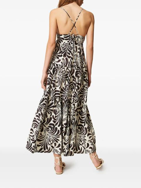 TWINSET printed maxi dress - Neutrals