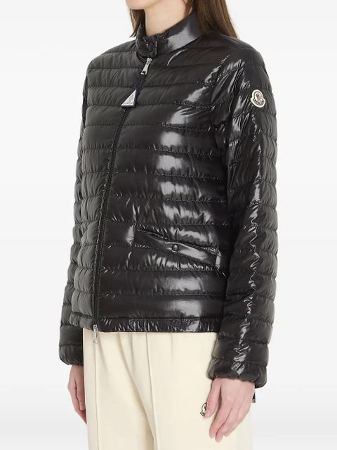 Moncler padded logo-patch jacket - Black