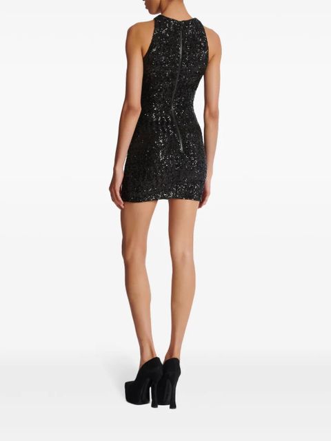 Balmain grape-embellished sequin mini dress - Black - zdjęcie produktu nr 2