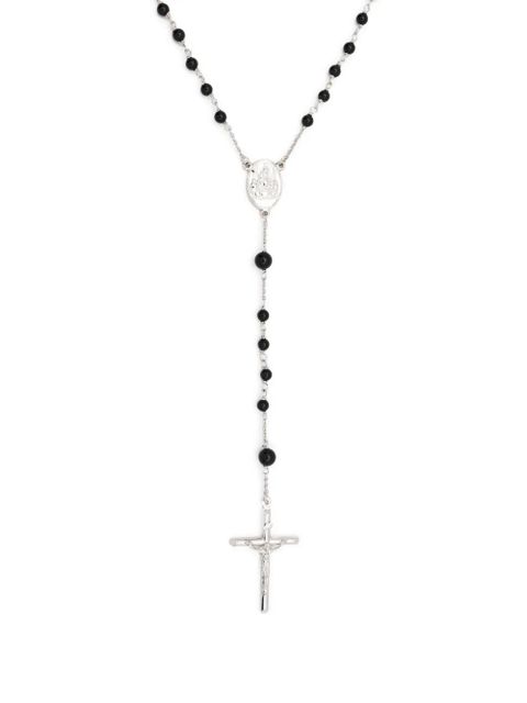 Dolce & Gabbana rosary cross-pendant necklace - Silver - zdjęcie produktu nr 1