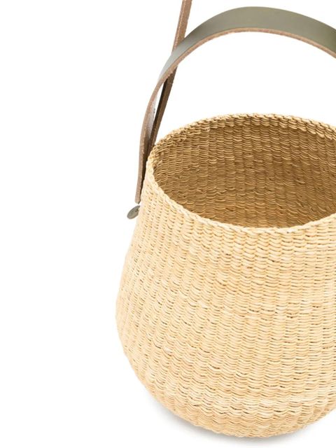 Muun Oriane woven straw tote bag - Neutrals