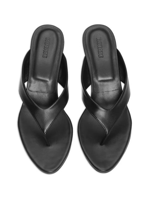 ROTATE BIRGER CHRISTENSEN leather mules - Black - zdjęcie produktu nr 2