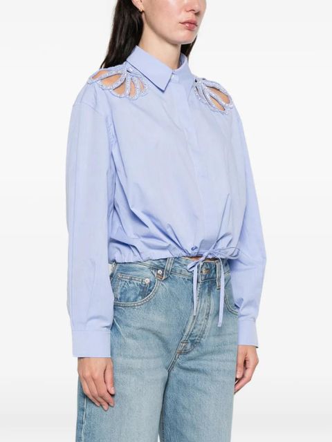 SANDRO embellished shirt - Blue