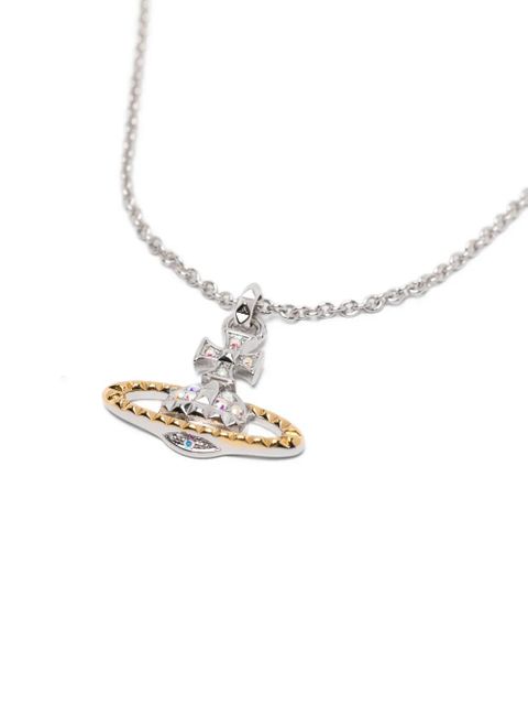 Vivienne Westwood Mayfair crystal-pendant necklace - Silver - zdjęcie produktu nr 2