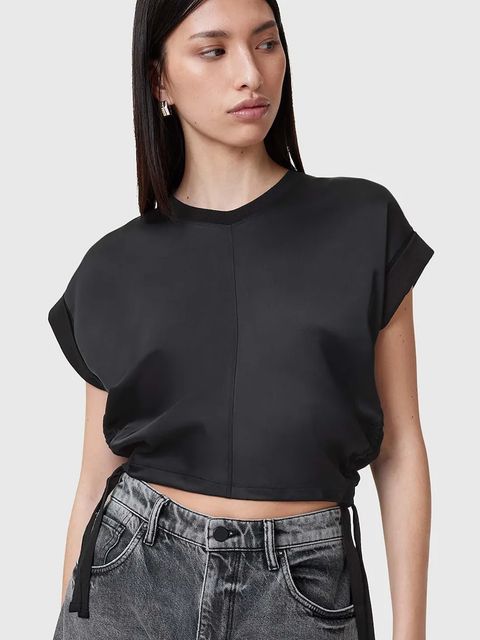 AllSaints bluzka MIRA SATIN - zdjęcie produktu nr 2