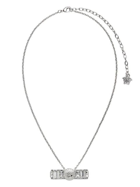 Versace Gianni Ribbon crystal pendant necklace - Silver - zdjęcie produktu nr 1