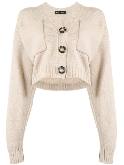 Proenza Schouler Eco cashmere cardigan - Brown - zdjęcie produktu nr 1