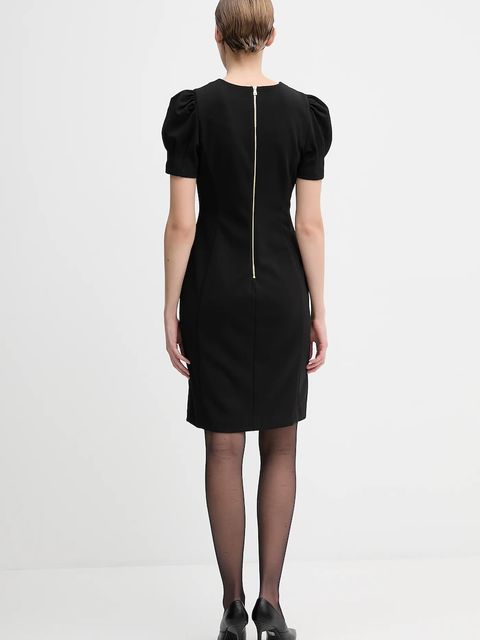 Dkny sukienka kolor czarny mini dopasowana DD5I197A