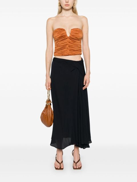 Cult Gaia Shera midi skirt - Black