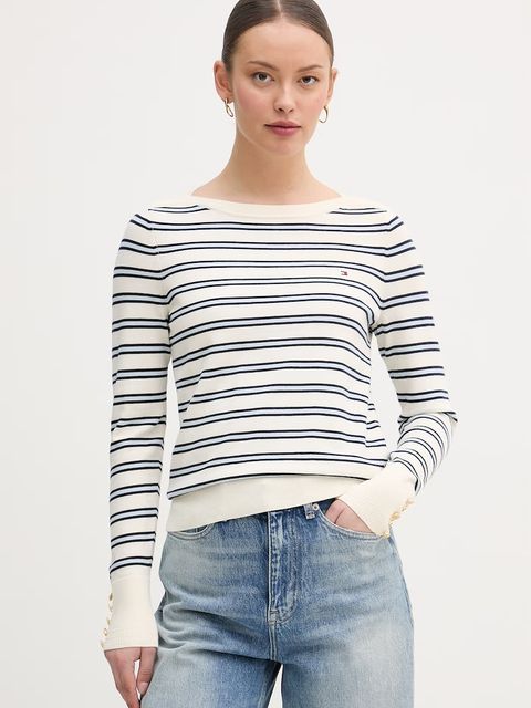 Tommy Hilfiger sweter damski z bawełną - zdjęcie produktu nr 1