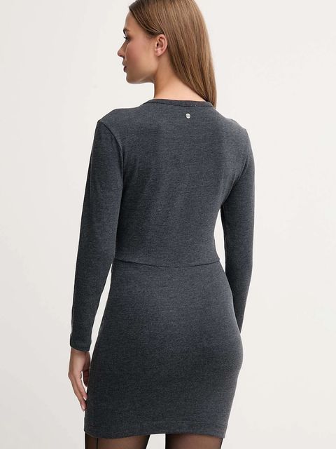 Pepe Jeans sukienka kolor szary mini dopasowana PL9537725