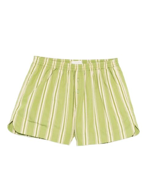Faithfull the Brand striped button shorts - Green - zdjęcie produktu nr 1