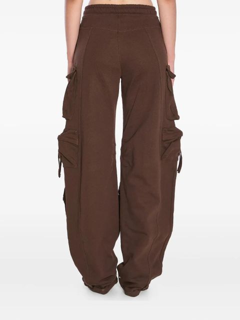 The Attico Fern elasticated-waist cargo pants - Brown