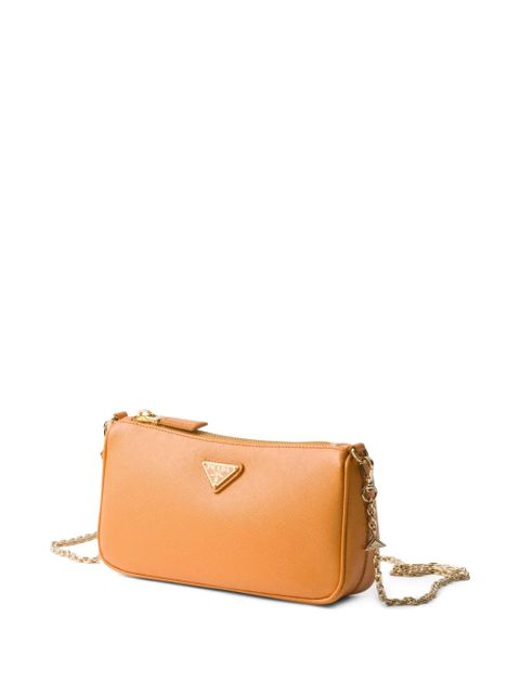 Prada mini Saffiano leather shoulder bag - Orange