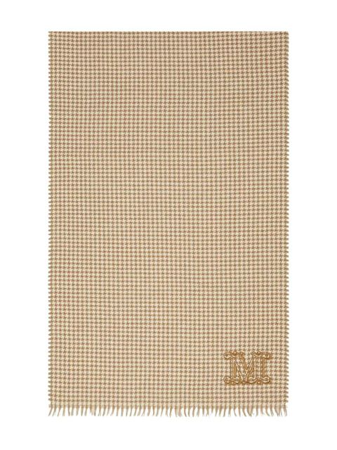Max Mara houndstooth cashmere scarf - Brown - zdjęcie produktu nr 1