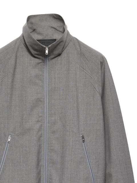 Prada zip wool jacket - Grey - zdjęcie produktu nr 2