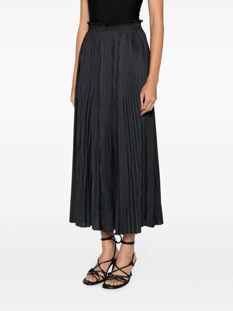 Ulla Johnson elasticated-waist pleated skirt - Black